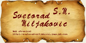 Svetorad Miljaković vizit kartica